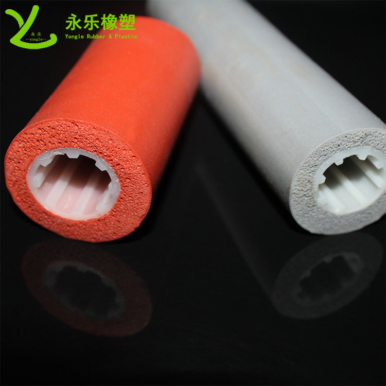 復(fù)合發(fā)泡硅膠管，耐高溫發(fā)泡硅膠管，保溫發(fā)泡硅膠管