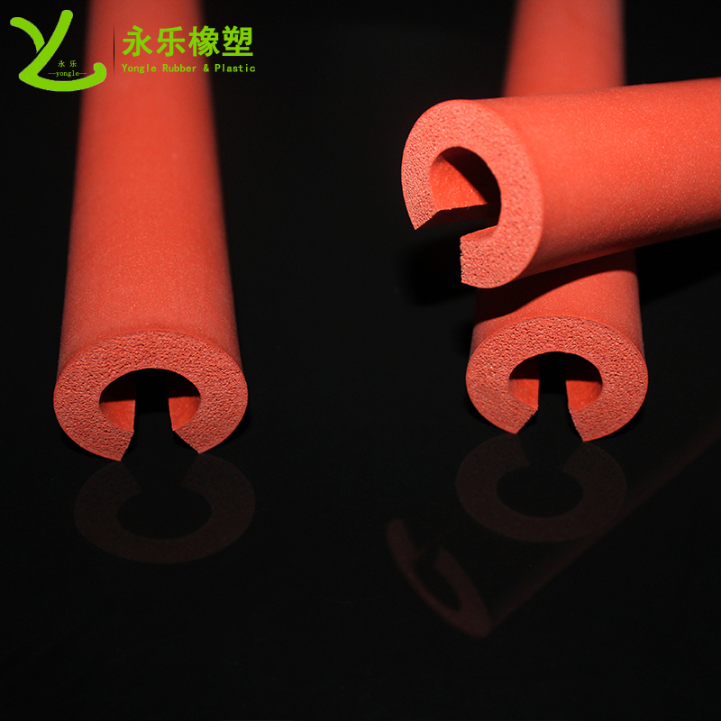 開口發(fā)泡硅膠管，耐高溫發(fā)泡硅膠管，保溫發(fā)泡硅膠管，隔熱發(fā)泡硅膠管